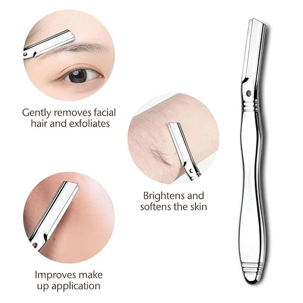 Eyebrow Razor, Dermaplaning Tool for Face, Face Razors for Women, Dermaplane Razor, Hair Removal and Exfoliation, Facial R...