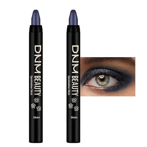 Kaely 2Pcs Cream Eyeshadow Sticks Set for Eyes Waterproof,Midnight Blue Shimmer Eye shadow Stick Pencil Pen Bulk sombras e...
