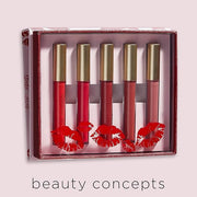 Beauty Concepts Lip Gloss Collection – Shimmering, Glossy Lip Makeup Set for a Radiant Finish, Red - Product Image