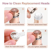 Generation 3 Replacement Heads for Flawless Finishing Touch, Double Halo Replacement Blades for Women 3 pack - Product Image
