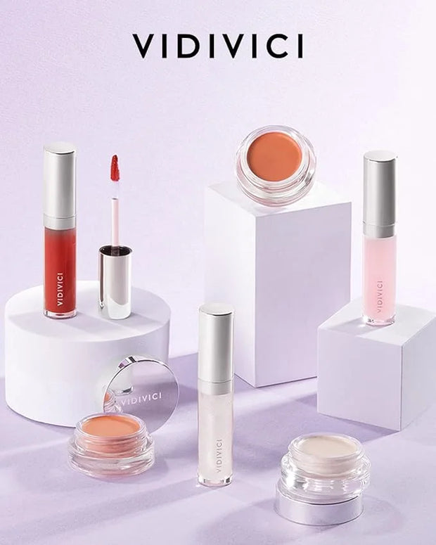 VIDIVICI Millennial Lip Oil #01 Luv Me Clear - Non-Sticky Dewy Gloss for Moisturized & Voluminous Lips - Overnight Lip Mas...