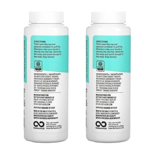 Acure Dry Shampoo - Brunette to Dark Hair - Powder Hair Care for Brunette - Refresh Treated Color Tinted Hair & Extend Cle...