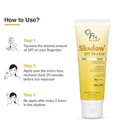 Fixderma Shadow SPF 30+ Gel, Dermatologist tested Offers SPF 30 +, Broad Spectrum UVA and UVB Protection, Water resistant ...