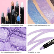 Kaely 2Pcs Cream Eyeshadow Stick Set for Eyes,Vioiet & Royal Blue Shimmer Pen,Eye Brightener Halloween Makeup,sombras para...