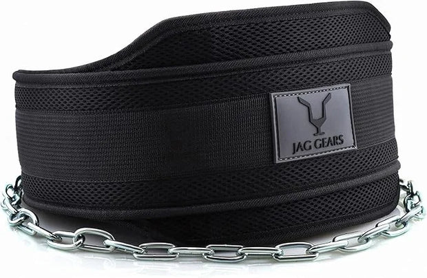 JAG GEARS Dip Belt with Chain 36 Inch 2 Carabiners, - Product Image