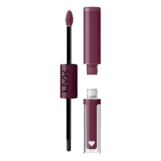 NYX PROFESSIONAL MAKEUP Shine Loud, Long-Lasting Liquid Lipstick with Clear Lip Gloss - Make It Work (Cool-Toned Plum) - P...