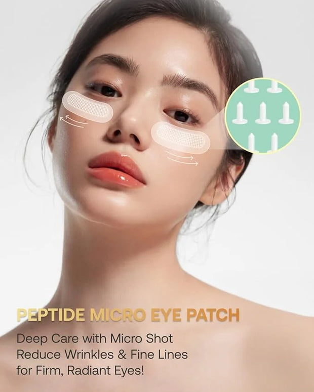 Geumsan Black Ginseng Peptide Under Eye Patches for Dark Circles & Wrinkles (2 Patches) | Hydrocolloid Eye Mask for Firmin...
