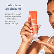 Tinted Mineral Sunscreen by Dear Brightly, SPF 30 with Zinc Oxide, Packed with Antioxidants, Non Greasy Sun Screen for Sen...