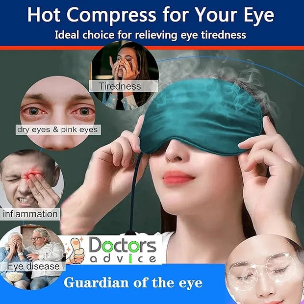 Heated Eye Mask, Dry Eyes, Sleep Mask, Use Damp-Heat Therapy To Unclog The Glands, Restore Puffy Eyes and Dark Circles, Re...