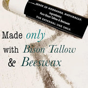 Pure Bison Tallow Lip Balm, Unscented, Lips