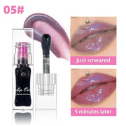 Magic Color Changing Lip Oil Ph, Glitter Lip Gloss, Upgraded Big Brush Head Moisturizing Long Lasting Nourishing Lip Glow ...