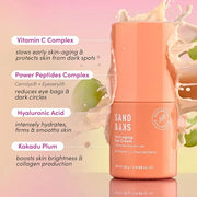 Sand & Sky Australian Essentials Anti-Aging Eye Cream with Peptides & Vitamin C - Under-Eye Brightening Formula, Reduces D...