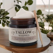 Beef Tallow for Skin Care, Face, Hands - Natural Moisturizer - Whipped - Organic Grass-Fed Beef Fat - Vitamins A, D, E, K ...