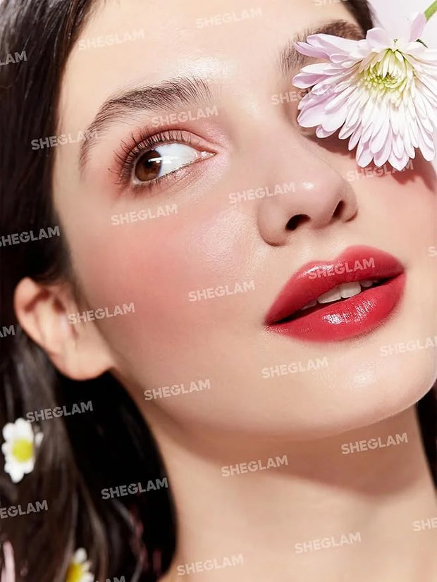 SHEGLAM Mirror Kiss High-Shine Lipstick Silky Jelly Texture Hydrated&Smooth Lip Gloss-Vibe Check - Product Image