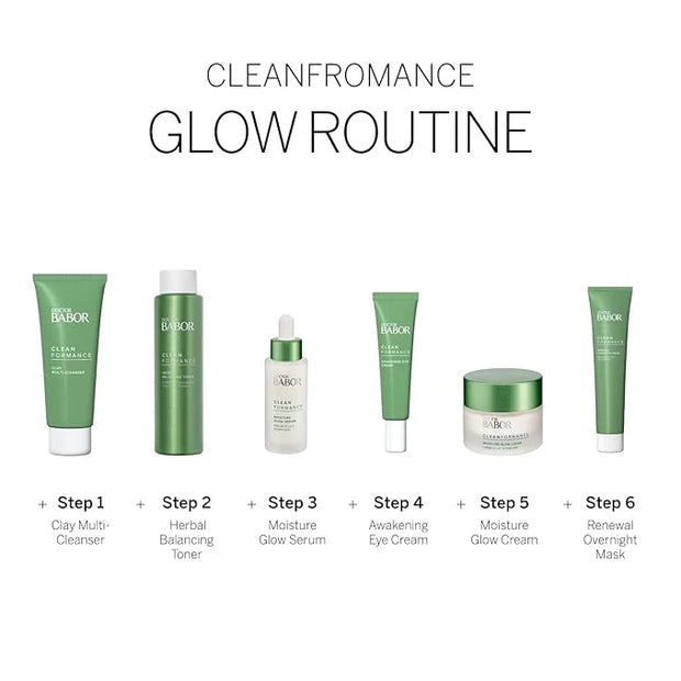 BABOR CLEANFORMANCE Moisture Glow Cream, Lightweight Daily Moisturizer with Light-Reflecting Pigments, Instant Glow and Hy...