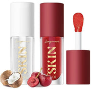 LANGMANNI Moisturizing Lip Oil,No-Sticky Lip Gloss Lip Balm Lip Care,Fruit Flavoured Lip Oil For Dry Lip's Moisturizing Hy...
