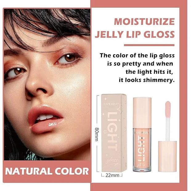 CAHIUYOA Plumping Moisturizing Lip Gloss Lipgloss,Nude Lip Gloss Lip Stain Long Lasting Waterproof,Shine Glossy Liquid Lip...