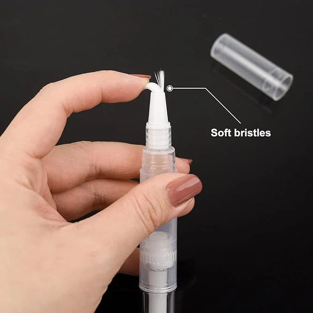 10Pack 5ML Transparent Twist Pens, Empty Nail Oil Pen Brush Cosmetic Lip Gloss Container Applicators - Product Image