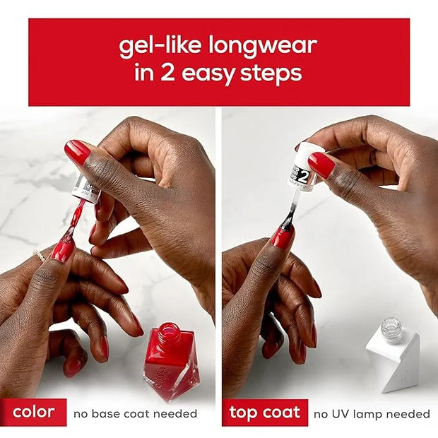 essie gel couture, Long-Lasting Nail Polish, 8-free Vegan, Fashion Freedom, Blue, Cut Loose, 0.46 fl oz - Product Image