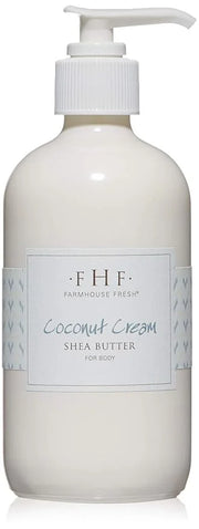 FarmHouse Fresh Body Lotion, Shea Butter. Moisturizing Cream, Coconut Cream Shea Butter for Body. Coconut Lotion, 8 Fl Oz ...