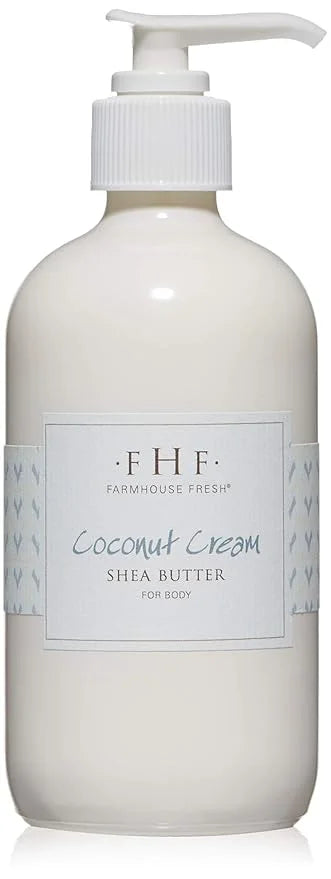 FarmHouse Fresh Body Lotion, Shea Butter. Moisturizing Cream, Coconut Cream Shea Butter for Body. Coconut Lotion, 8 Fl Oz ...