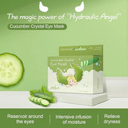12Pcs Under Eye Patches for Dark Circle, Cucumber Moisturizing Hyaluronic Acid Eye Mask, Crystal Angle Wings Mask, Hrydrat...