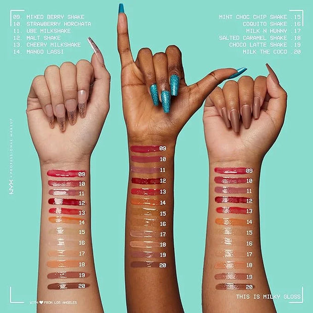 NYX PROFESSIONAL MAKEUP This Is Milky Gloss, Lip Gloss with 12 Hour Hydration, Vegan - Choco Latte Shake (Milk Chocolate) ...