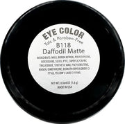 Daffodil Matte Muted Yellow Gold Soft Pressed Powder Single Vegan Eyeshadow; Talc, Paraben & Cruelty Free - Product Image