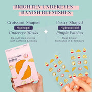 SpaLife BRUNCH DATE UNDEREYE MASK & PIMPLE PATCH DUO – Hydrogel Undereye Patches for Dark Circles & Puffy Eyes – Hydrocoll...
