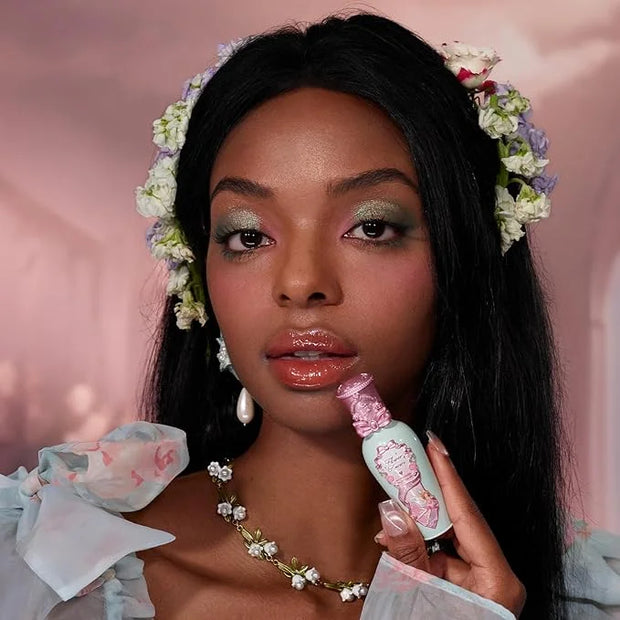 Flower Knows Midsummer Fairytales Lip Gloss-Glowy Moisturizing Coating Lip Lacquer-Hydrating Tinted Lip Oil for Girls&Wome...
