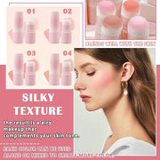 Blush Stick for Cheeks,Face Matte Contour Blush Makeup,Buildable Shimmer Facial Cheek Blusher Shades,Blendable Cosmetic Ma...