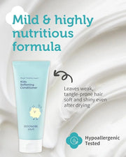 Kids' Softening Hair Conditioner - Korean Kids Glossy Hair Conditioner for Weak, Frizzy and Tangle Prone Hair - Silicone-F...