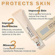 CAHIUYOA Mineral Sun Screen Eye Cream Under Eye Cream for Dark Circles and Fine Lines Travel Size Mineral Eye Cream - 02 M...