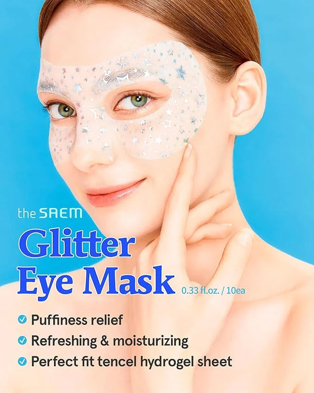 THESAEM Iceland Glitter Eye Goggle Mask - Refreshing & Hydrating Korean Eye Mask Patch for Puffy Eyes - Vitamin & Hyaluron...