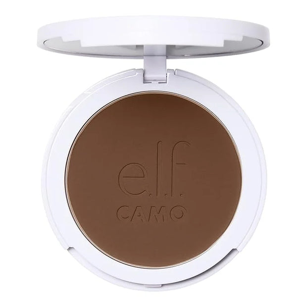e.l.f. Camo Powder Foundation, Lightweight, Primer-Infused Buildable & Long-Lasting Medium-to-Full Coverage Foundation, Ri...