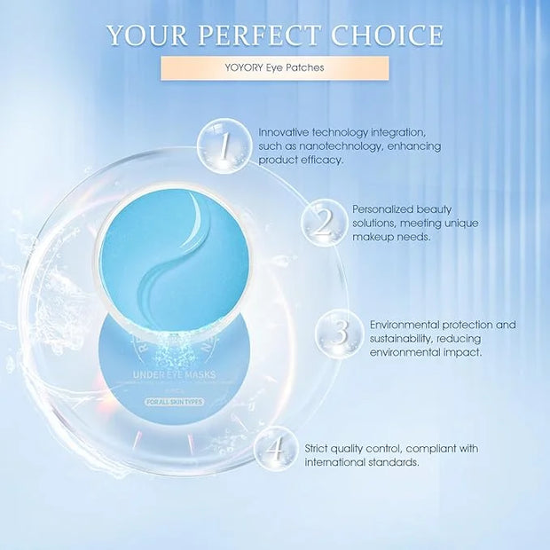 Hydrogel Under Eye Patches - Collagen & Hyaluronic Acid for Removing Eye bags, Puffiness, Dark Circles Smoothing Skin Care...