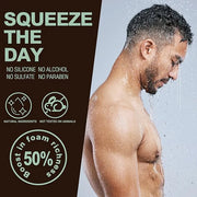 Sandalwood Men's Bath & Body Set - Shower Gel, Body Lotion, Shampoo - Self Care Gifts for Men - Product Image
