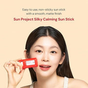 THANKYOU FARMER Sun Project Silky Calming Sun Stick SPF50+ PA++++, Water-Resistant, Matte Finish, Calamine and Centella As...