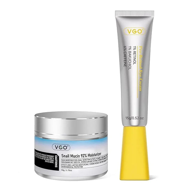 VGO Snail Mucin 92% Moisturizer + 1% Pure Retinol Eye Cream - Product Image