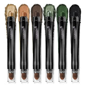 Neutral Eyeshadow Stick Makeup Set, Metallic Shimmer Matte Cream Eye Shadow Eyeliner Brightener Pencil Crayon - Classic 6P...