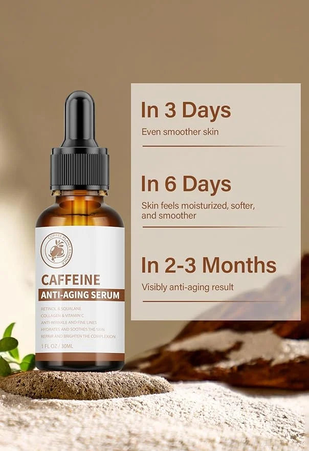 Caffeine Eye Serum Under Eye Treatment Serum for Moisturizing Anti-Aging Brightening Eye Serum, Caffeine Cream for Wrinkle...