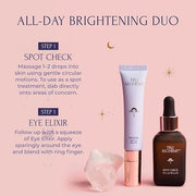 Tru Alchemy Spot Check + Eye Elixir Bundle | Brightening Serum + Spot Corrector with Niacinamide, TriDroxy Acid Blend, Hya...