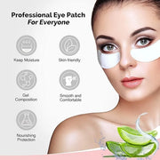 GreenLife 100 pairs 100% Naturel Eyelash Extension Under Eye Gel Pads patches kit Collagen with Aloe Vera Hydrogel Eye Pat...