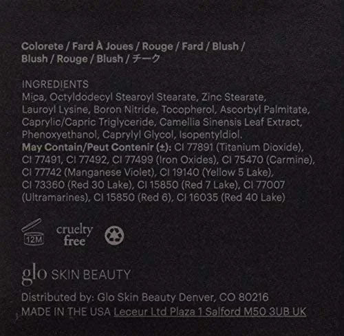 Glo Skin Beauty Blush (Sheer Petal) - Pressed Powder Blush for Cheeks, High Pigment Mineral Face Makeup Creates a Natural,...