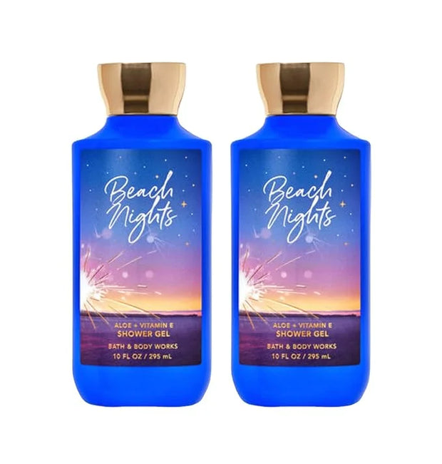 Bath & Body Works Shower Gel Gift Sets 10 Oz 2 Pack (Beach Nights) - Product Image
