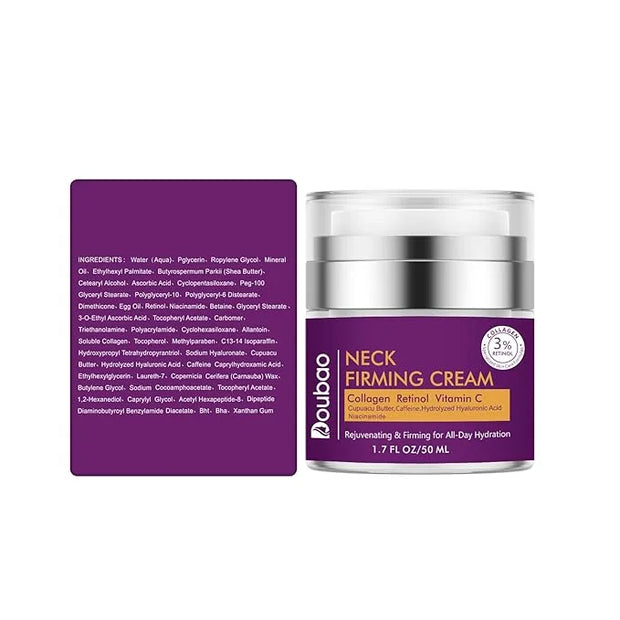Advanced Neck Firming Cream – 3% Retinol & Hyaluronic Acid for Wrinkle Reduction, Lifting & Skin Tightening – Anti-Aging M...