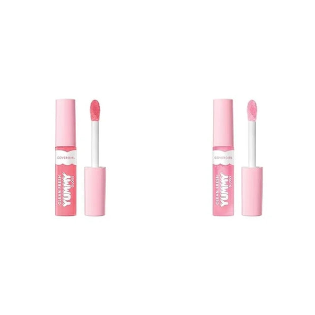COVERGIRL Clean Fresh Yummy Gloss Lip Gloss Havana Good Time & Sugar Poppy Vegan Hyaluronic Acid Antioxidants - Product Image