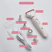 Bikini Trimmer for Women, Electric Razor Hair Shaver for Face Nose Eyebrow Beard Mustache Arm Leg Armpit Bikini, Replaceab...