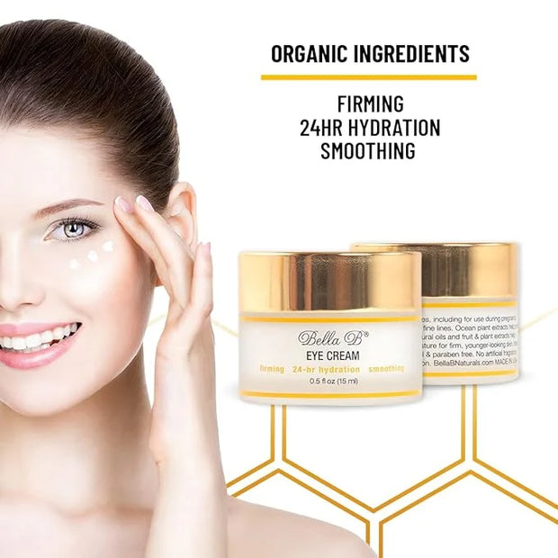 Bella B Eye Cream 1.7 oz Jar - Facial Glow - Pregnancy Skin Care - Pregnancy Skincare - Natural Eye Cream - Anti Aging Eye...