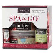 Cuccio 4 Piece Spa To Go Kit – Pomegranate & Fig – Complete Skincare Set for Exfoliation, Hydration, and Revitalization - ...